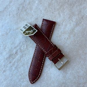 Spidel 24mm brown leather band
